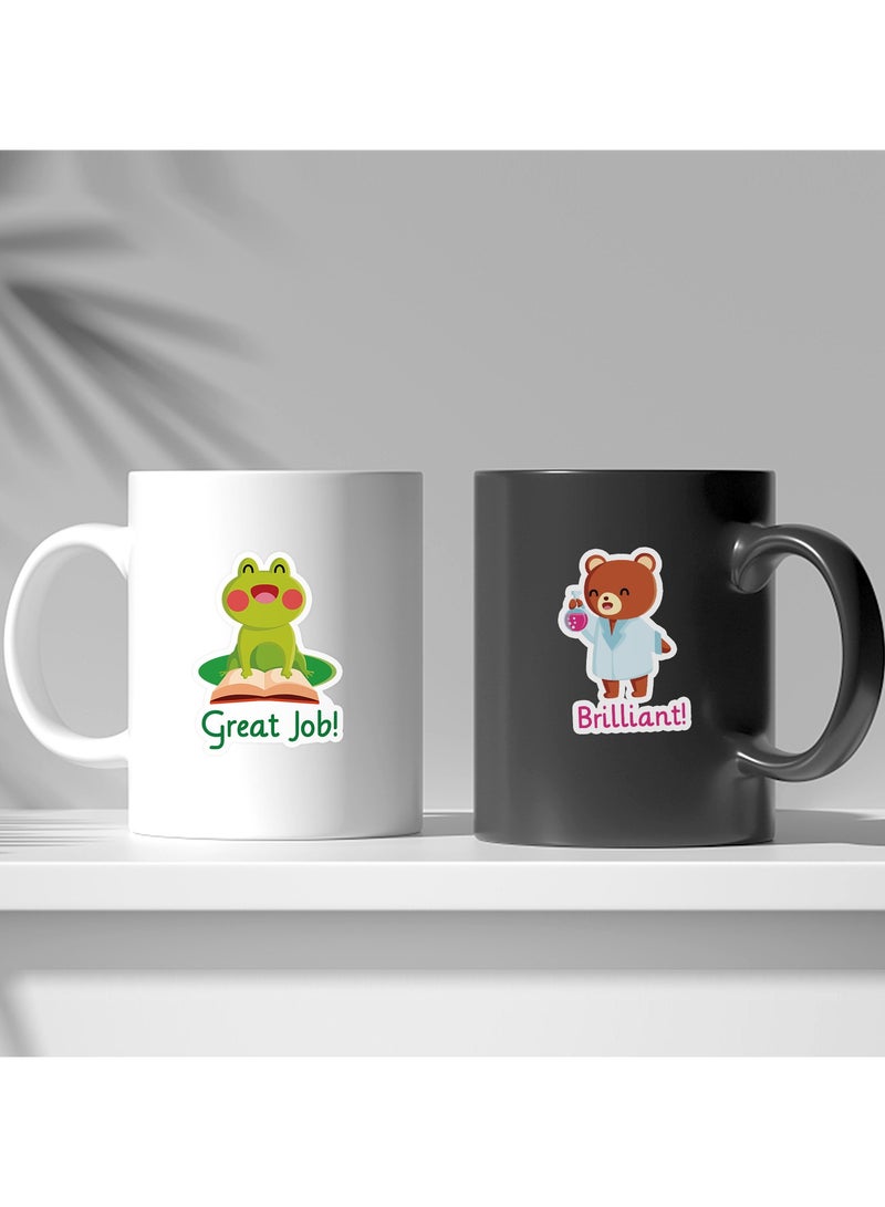 قوس قزح أورينبو مجموعة من 100 قطعة من ملصقات المكافآت، ملصقات تشجيعية لطيفة للأطفال كجائزة، ملصقات فينيل لأجهزة الكمبيوتر المحمول للأطفال الصغار والمراهقين والفتيات والبالغين، ملصقات تخطيط سيارات التصادم - Image 4