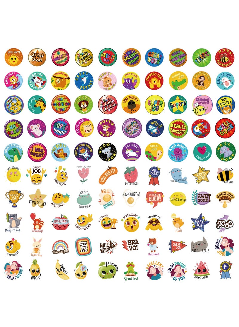 قوس قزح أورينبو مجموعة من 100 قطعة من ملصقات المكافآت، ملصقات تشجيعية لطيفة للأطفال كجائزة، ملصقات فينيل لأجهزة الكمبيوتر المحمول للأطفال الصغار والمراهقين والفتيات والبالغين، ملصقات تخطيط سيارات التصادم - Image 2