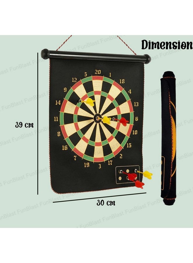 فنبلاست لعبة لوحة السهام المغناطيسية للأطفال، لوحة سهام مغناطيسية مزدوجة الجوانب مع سهام، مقاس 12 بوصة (متعددة الألوان) - Image 1