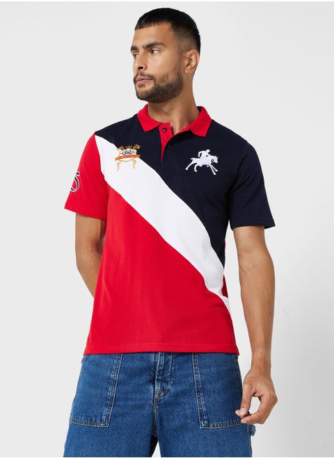 Colourblock Polo Shirt
