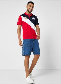 Seventy Five Colourblock Polo Shirt  - Image 4