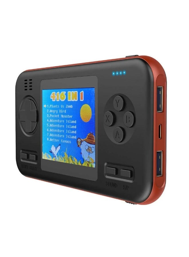 Power bank and game player with 8000 mAh battery capacity and two USB outputs - Image 1