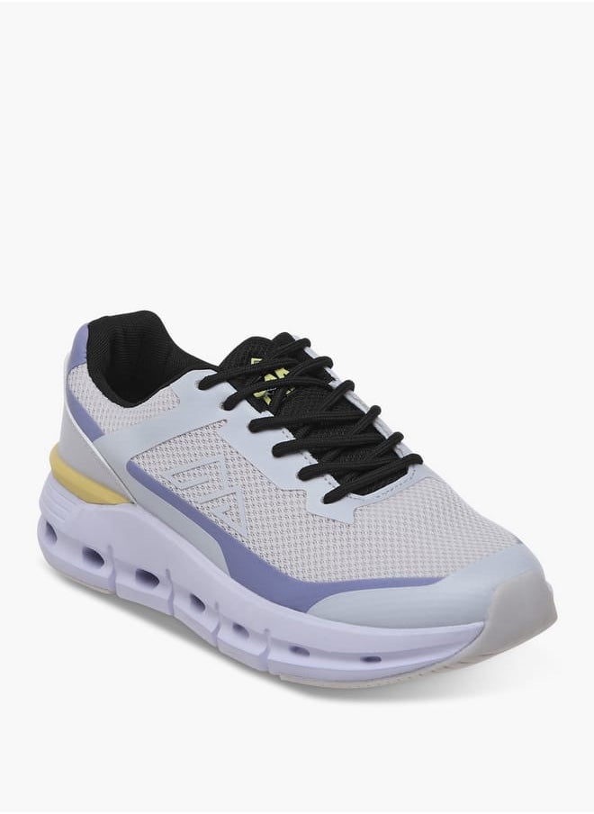 Women by Shoexpress Panelled Sports Shoes with Lace-Up Closure