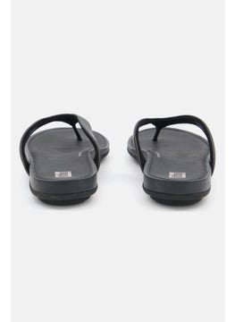 FitFlop Women Slip On Brand Logo Flip Flops, Black  - Image 4