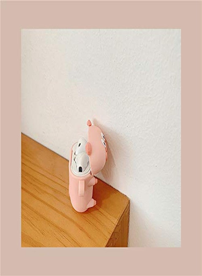 LEWOTE Silicone Case Compatible with Apple Airpods Pro& Pro 2 Funny Cute Cover [PAPA Animal Pet Design](Pink Pig) - Image 3