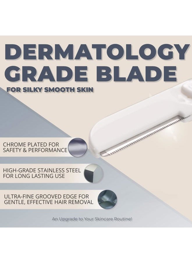 Jasclair - Dermaplaning Tool (9 Count) – Easy to Use Dermaplane Razor for Face – Practical Hair Remover Blade for Eyebrows and Peach Fuzz – Facial Shaver for Women That Helps Exfoliate and Smooth the Skin - Image 1