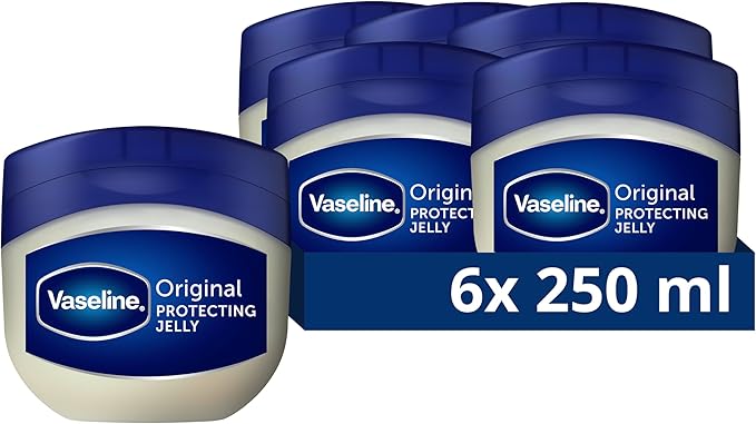 Vaseline Original Petroleum Jelly moistruiser skin care for cracked dry skin and eczema relief 6x 250 ml - Image 1