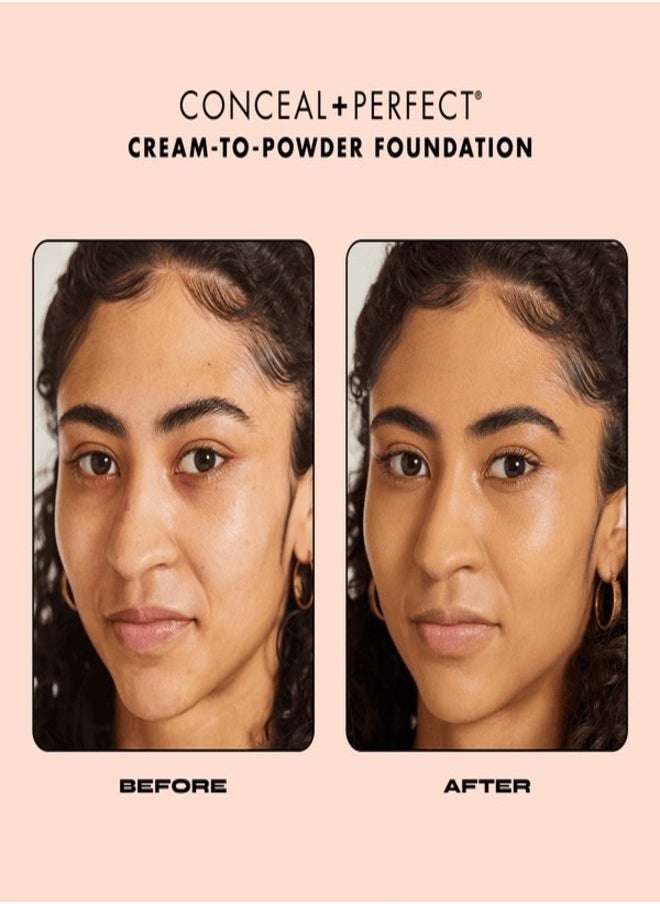 MILANI - Milani Conceal + Perfect Smooth Finish Cream to Powder Foundation – 245 Warm Beige | Full Coverage, Lightweight, Natural Matte Finish, Buildable Formula, Long-Lasting Wear, Vegan & Cruelty-Free - Image 1