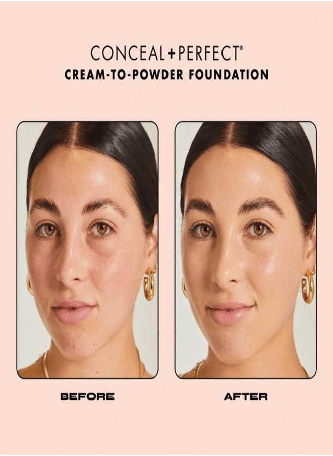 MILANI - Milani Conceal + Perfect Smooth Finish Cream to Powder Foundation – 245 Warm Beige | Full Coverage, Lightweight, Natural Matte Finish, Buildable Formula, Long-Lasting Wear, Vegan & Cruelty-Free - Image 1