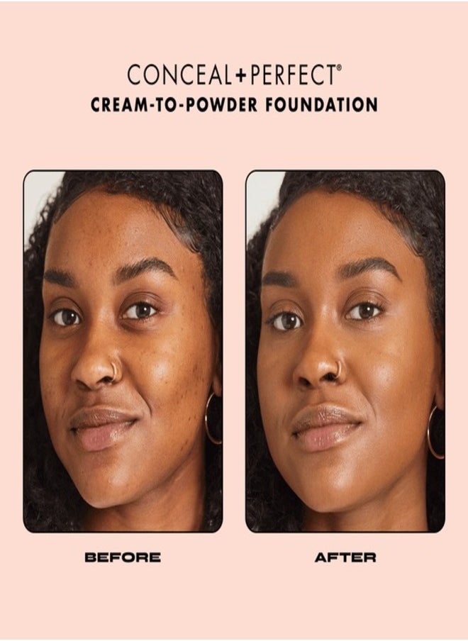 MILANI - Milani Conceal + Perfect Smooth Finish Cream to Powder Foundation – 245 Warm Beige | Full Coverage, Lightweight, Natural Matte Finish, Buildable Formula, Long-Lasting Wear, Vegan & Cruelty-Free - Image 1