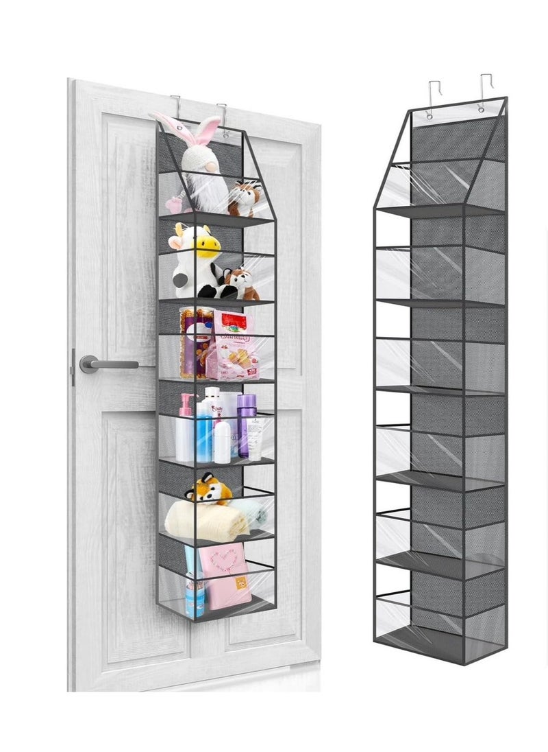 6-Shelf Over Door Hanging Pantry Organizer Hanging Storage with Clear Plastic Pockets Behind The Door Storage Organizer with 3 Small PVC Pockets for Closet Bedroom Bathroom (Grey) - pzsku/ZCFA339CFE523B99D48DFZ/45/_/1711624143/19166053-ad14-4595-b7aa-5d6ed417fbfb