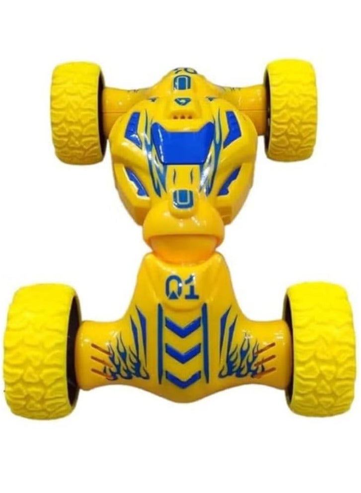 "Pull-back car toy for boys - Four-wheel drive off-road vehicle with inertia drive, gift for kids aged 3 to 6 years, in yellow." - Image 1