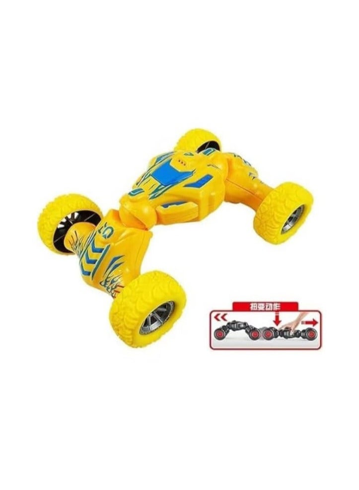 "Pull-back car toy for boys - Four-wheel drive off-road vehicle with inertia drive, gift for kids aged 3 to 6 years, in yellow." - Image 3