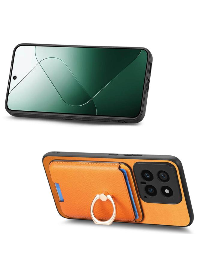 اس-توب جراب لهاتف Redmi Note 12 Turbo / Poco F5 5G جراب جلدي بتصميم متقاطع عتيق مع حلقة إدخال عمودية وحقيبة بطاقات MagSafe - Image 4