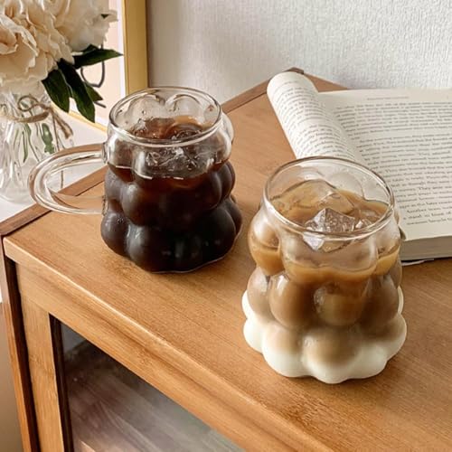 bellemax 300ML Glass Coffee Mugs -2 pcs Glassr Tea & Coffee Cup Glasses Mugs for hot & Cold Drinks Coffee Tea Milk cappuchino Juice (300ML Mug, 2 Pieces) - Image 4