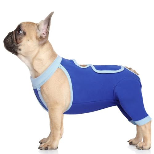 IDOMIK Recovery Suit for Dogs Hind LegsDog Surgery Suit for Female Spay Male NeuterDog Leg Sleeve to Stop Licking Rear LegsLong Sleeves Wound Cover Onesie Shirt for DogsCone Collar Alternative - Image 1