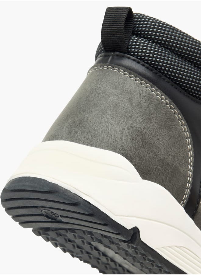 LBL by Shoexpress Boys Panelled High Cut Boots with Zip Closure  - Image 5