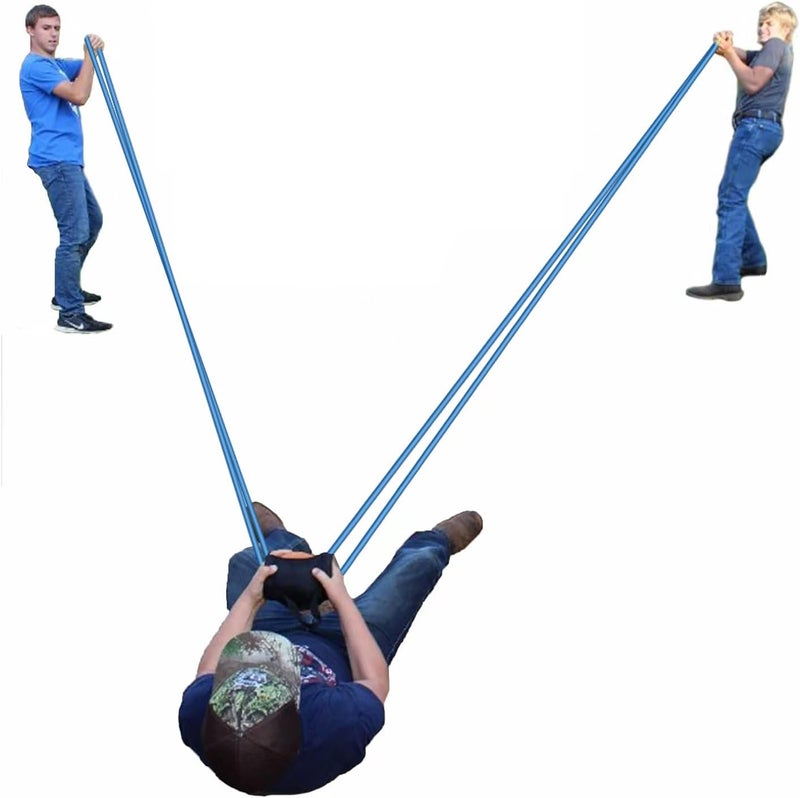 JANADIO Water Balloon Launcher 500 Yard Long Range,3 Man Slingshot with 500 Biodegradable Water Balloons,Giant Slingshot T-Shirt Launcher Cannons,Party Game Yard Toys for Kids and Aldults - Image 1