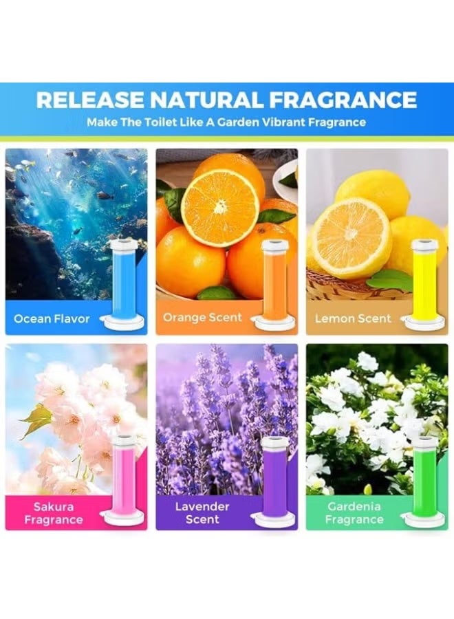 جل تواليت منعش - أصلي برائحة الزهور المنعشة، يزيل تراكم الترسبات الكلسية والبقع، معطر جو  1قطعة - Image 3