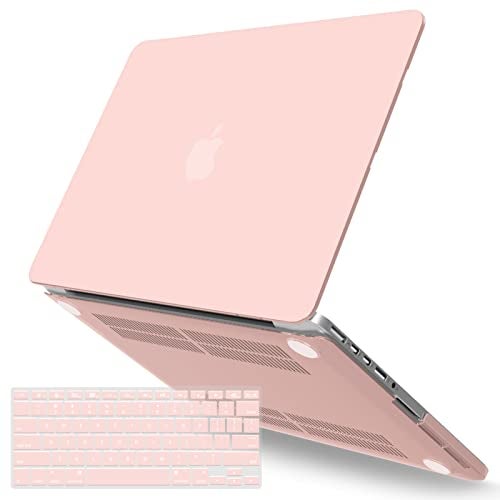 IBENZER Compatible with MacBook Pro 13 Inch Case 2015 2014 2013 end 2012 A1502 A1425, Hard Shell Case with Keyboard Cover for Old Version Mac Pro Retina 13, Sakura Pink, R13SKPK+1 - Image 1