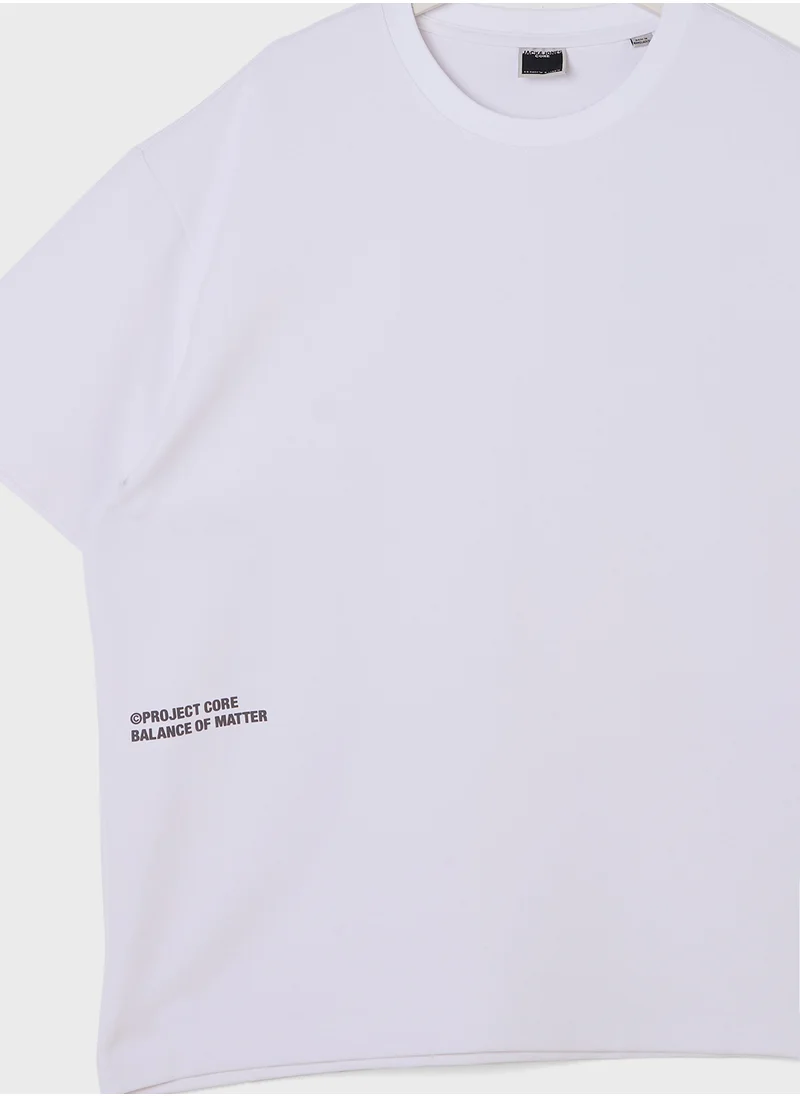 جاك اند جونز Jcokinetic Crew Neck T-Shirt