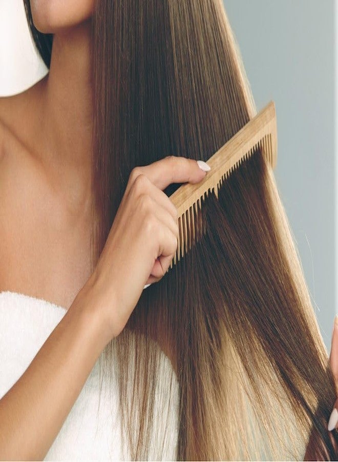 Onomie Wooden Comb Hair + Beard Detangler for Women and Men - Natural Anti Static Wood for Detangling and Styling Wet or Dry Curly, Thick, Wavy, or Straight Hair - Small Pocket Sized - Image 4
