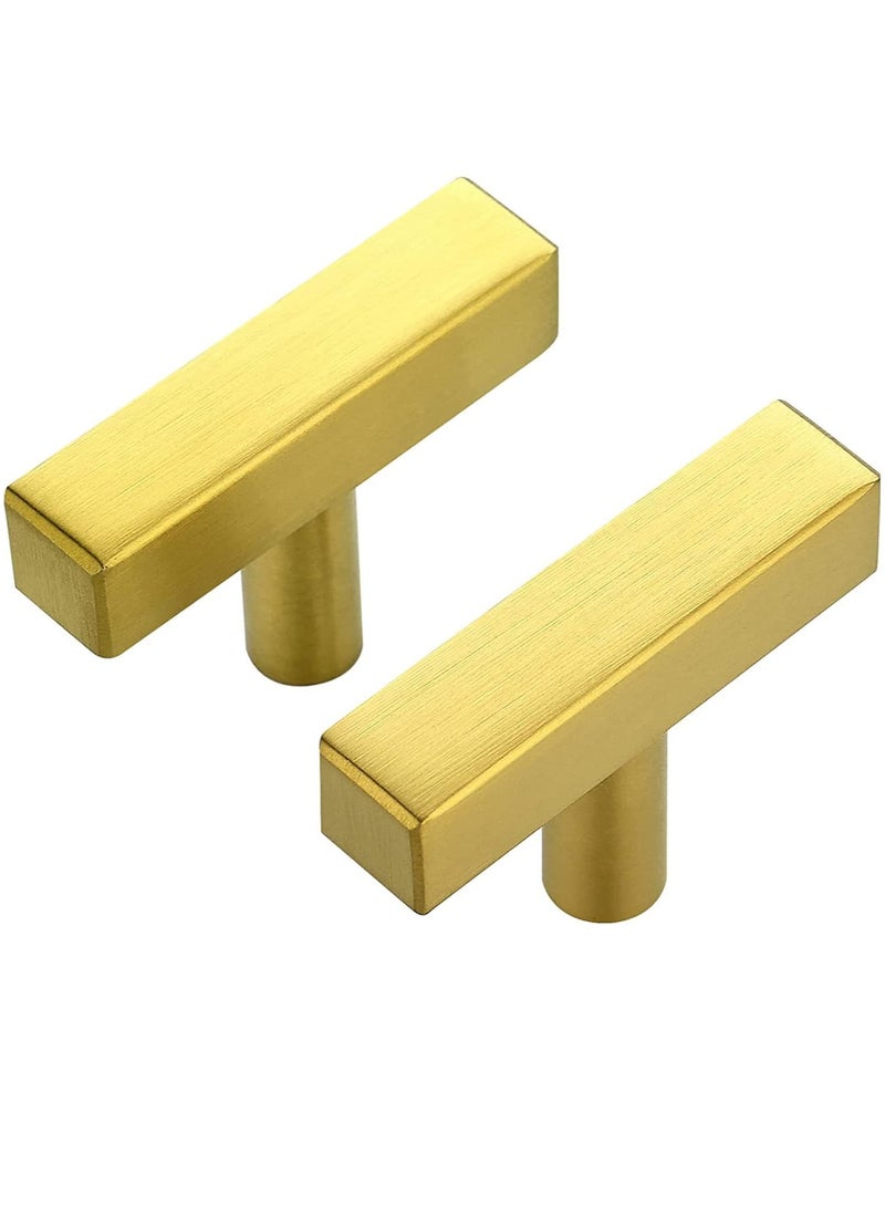 Bukela 3 Pack Black Square Bar Cabinet Knobs 2 Inch Square Cabinet Pulls Matte Black Single Hole Kitchen Cabinet Handles - Image 1