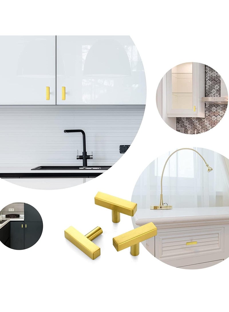 Bukela 3 Pack Black Square Bar Cabinet Knobs 2 Inch Square Cabinet Pulls Matte Black Single Hole Kitchen Cabinet Handles - Image 4