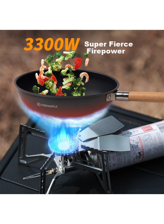 Fire-maple Spider Stove Butterfly Integrated Pressure Regulating Cartridge Stove Outdoor Camping Folding Portable Windproof Gas Stove - Image 3