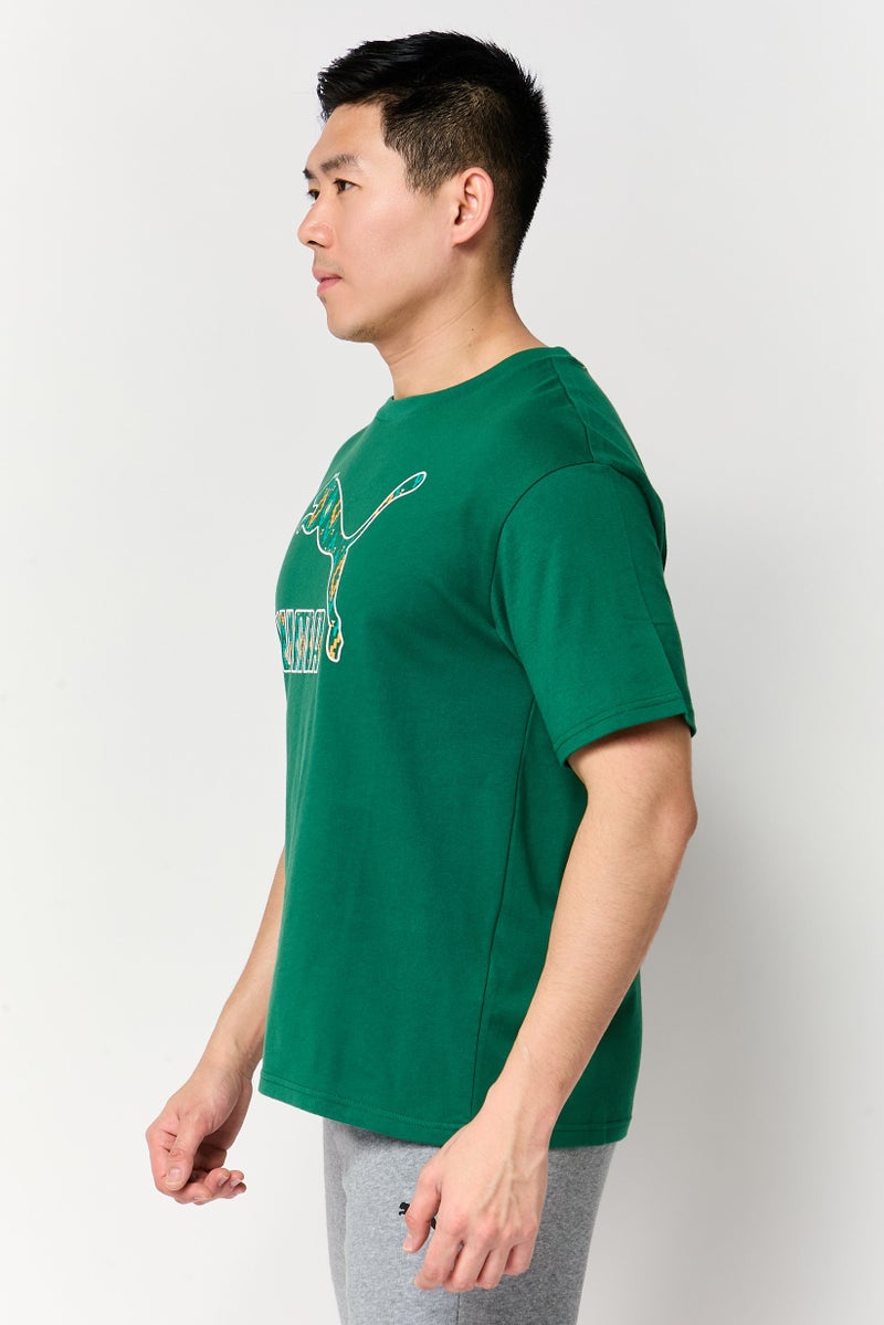 PUMA Men Asia Fit Short Sleeve Outdoor T-Shirt, Green - Image 3