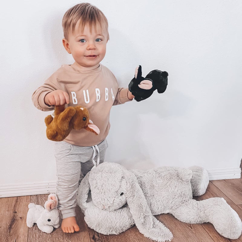 BENINY 4Pcs Bunny Stuffed Animal - 24"" Large Stuffed Bunny Rabbit Plush Toy Gifts for Kids - Cuddly Mommy Bunny Surprise with 3 Small Bunnies - Image 5