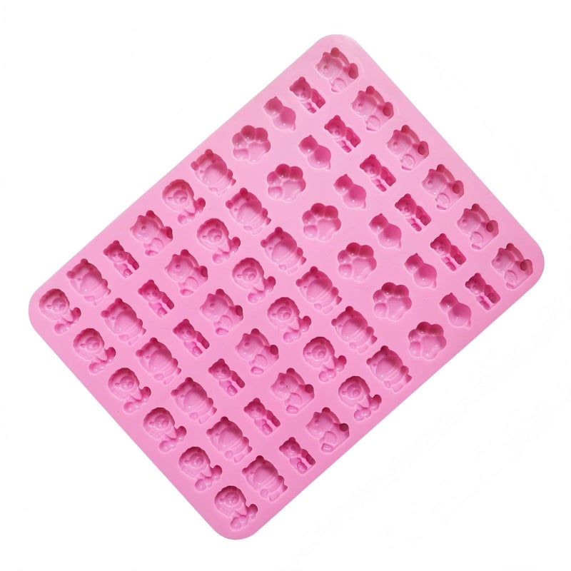 JOGILBOY Animal Silicone Candy Molds, 2-Pack, Mini Size, Non-Stick for Chocolate, Ice Cubes, Jelly, Cookie, Soap Making - Image 5