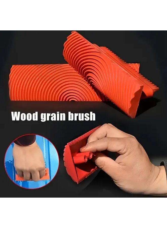 Small Wood Grain Effect Paint Roller Brush For Artistic Wallpaper And Painting - Image 5