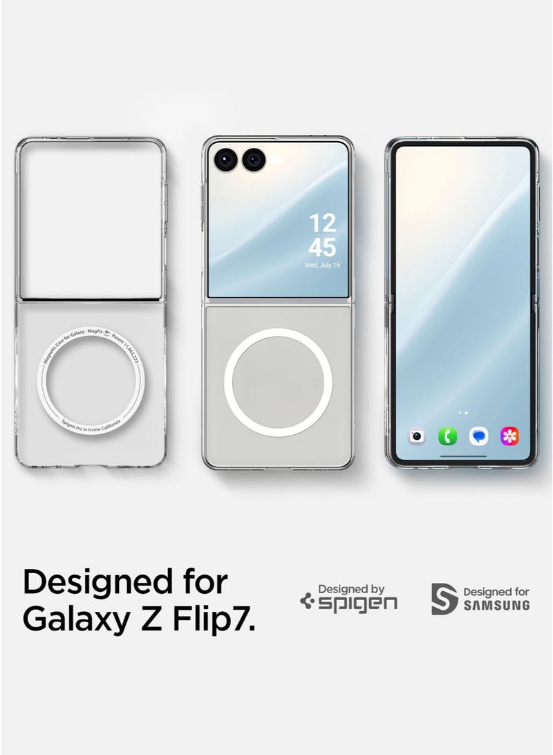 Spigen Air Skin MagFit Samsung Galaxy Z Flip 7 Case [MagSafe] Cover (2025) - Clear White - Image 2
