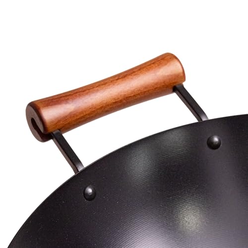 Joyce Chen Classic Series 14Inch Ceramic Nonstick Carbon Steel Wok - Image 3