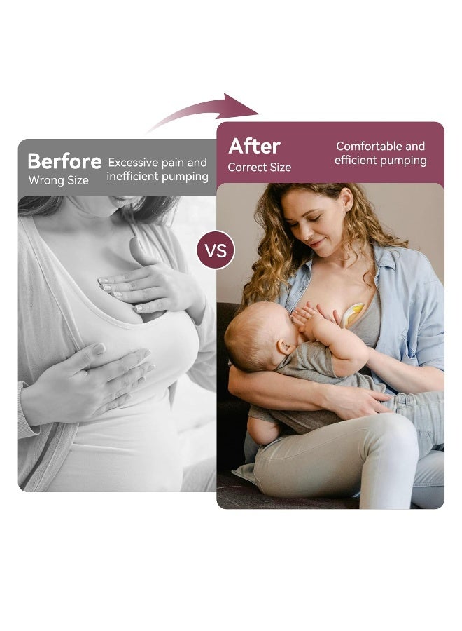 TOVVILD إدخالات فلانج 16 مم لفلانج/درع 24 مم، متوافقة مع مضخات الثدي Momcozy/Medela/MOMMED/Spectra، قطع غيار المضخة استبدال (4 قطع 16 مم) - Image 5