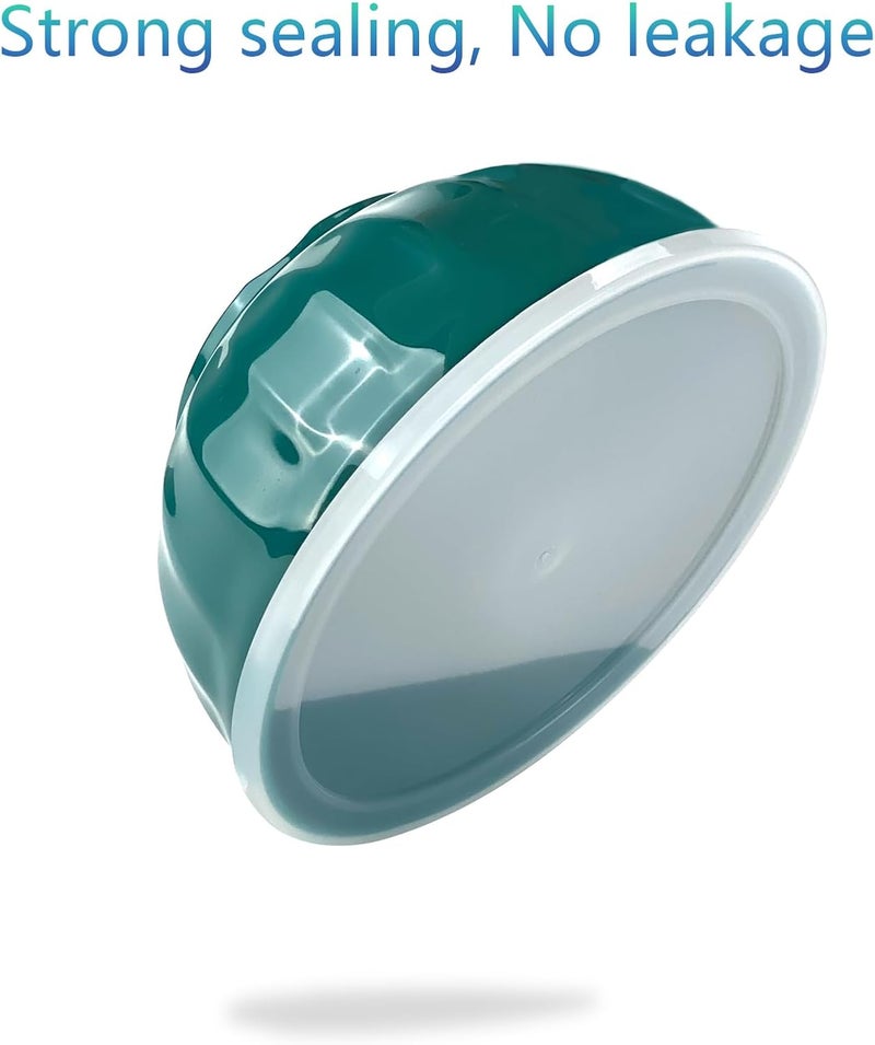 Yalin Melamine Bowls Set 6 Inch 100 Melamine CerealSoupSalad Bowls 28oz Set of 6 In 6 Assorted Colors Shatter Proof and Dishwasher Safe BPA Free With lid - Image 3