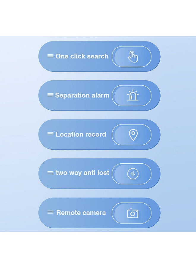 Mini smart rectangular anti-lost key finder Anti lost device S5 white (color box)