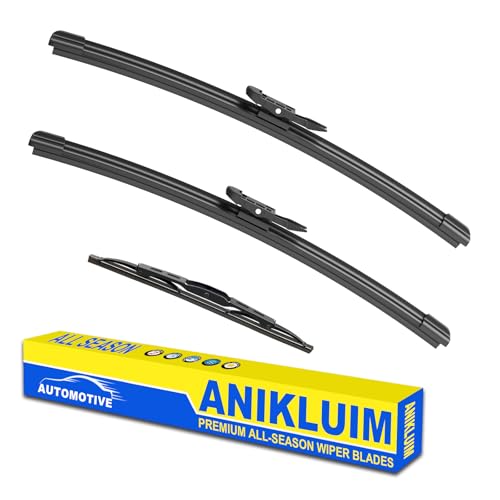 ANIKLUIM 2626 Wiper Blades with 14 Rear Wiper Blade Set Replacement for 20062015 Audi Q7 Windshield Wipers Original Factory Quality Pack of 3 - Image 1