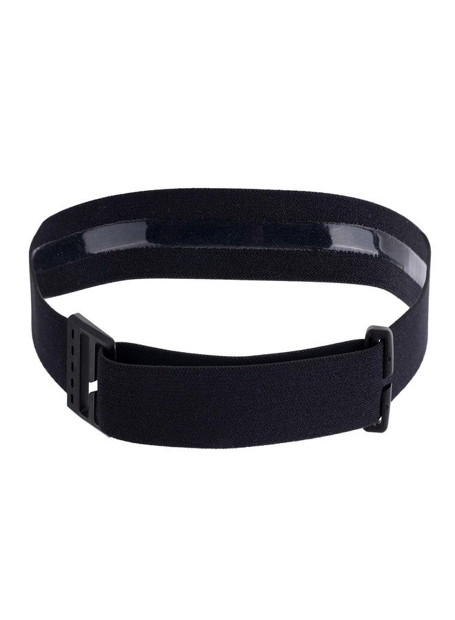 Fukaisu 1pcs Elastic Headlamp Strap Replacement, Nylon Adjustable 2.5cm/1in Wide Headlight Strap Compatible with Black Diamond, Petzl, Princeton Tec, Fenix (Black) - Image 1