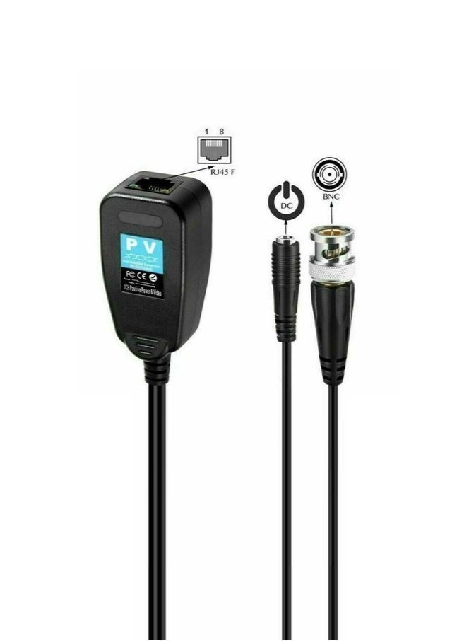 BNC to UTP CCTV Video Balun Adapter – Passive Video Transceiver for Analog Security Camera Systems – DVR Compatible – CAT5/CAT6 - Image 5