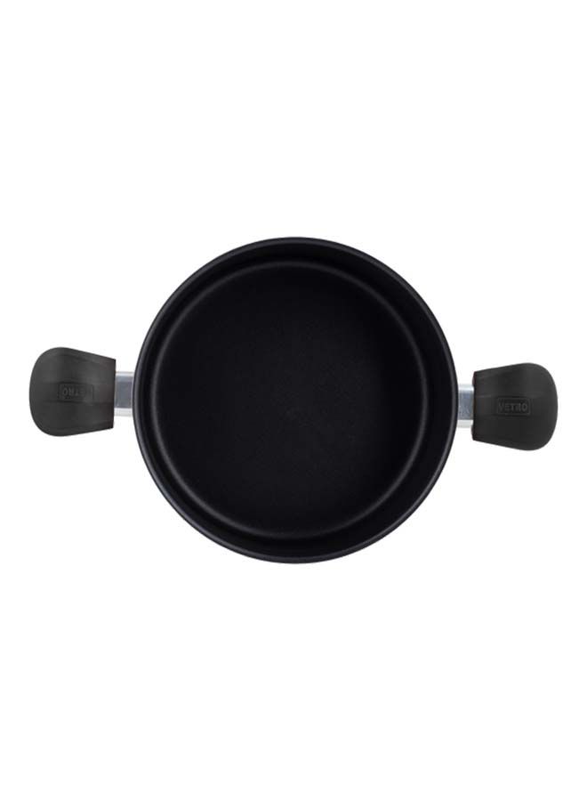 Alsaif Vetro Cooking Pot Non Stick With Stainless Steel Lid (Coating Interior) 18Cm  Wine Red K797006/18 - Image 5