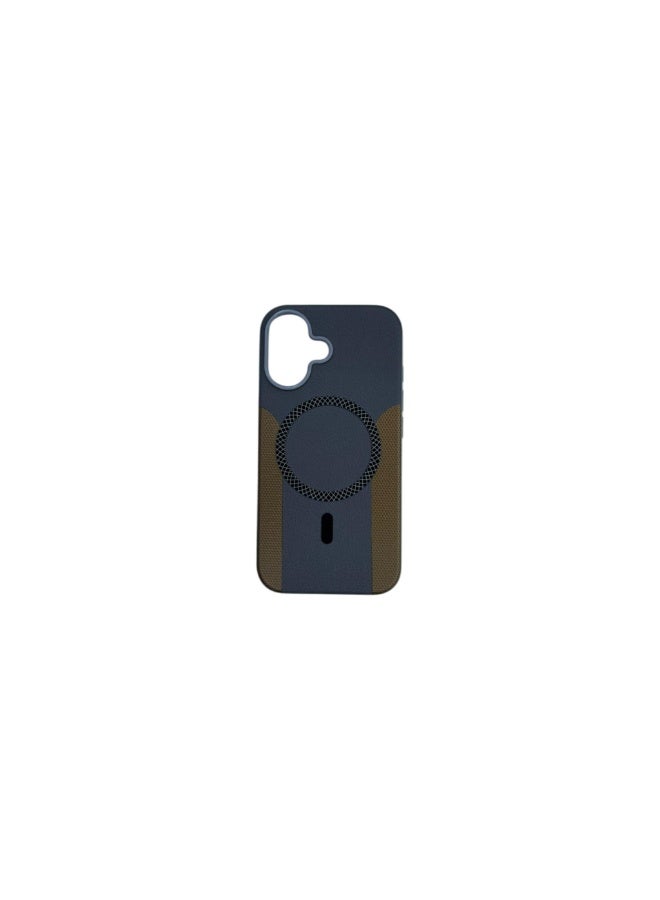 Maxora iPhone 16 Leather Case Magsafe, Gray - Image 1