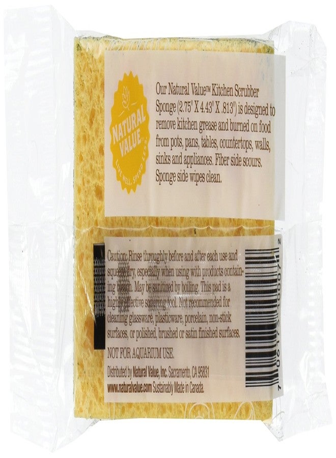 Natural Value Kitchen Scrubber Sponge (Pack of 24) - Image 2