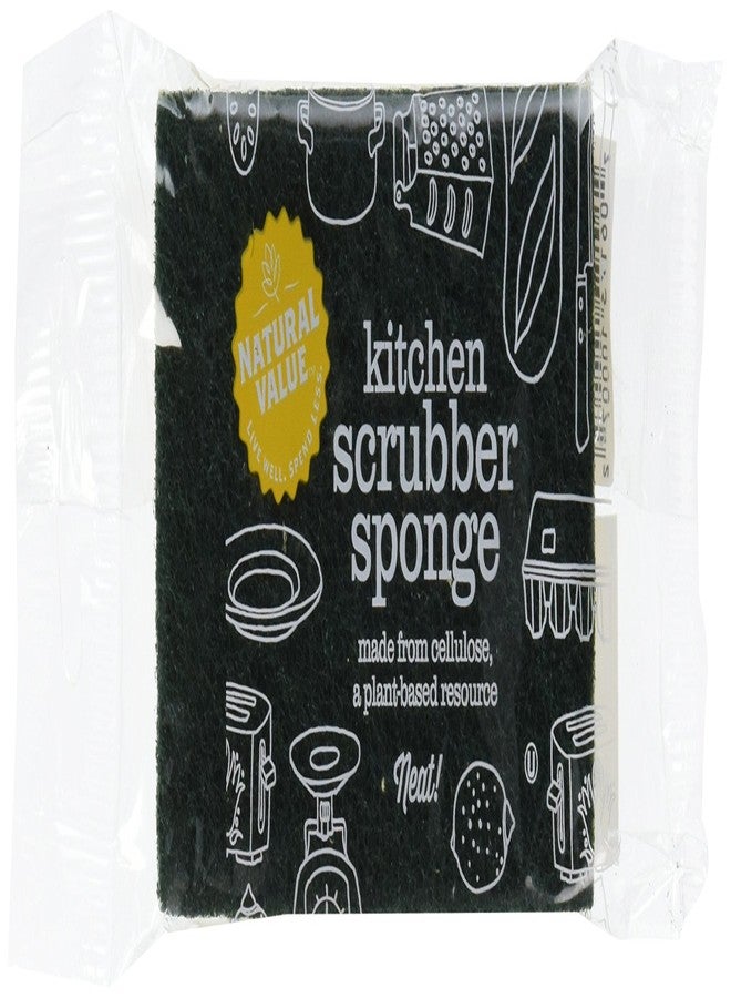 Natural Value Kitchen Scrubber Sponge (Pack of 24) - Image 1