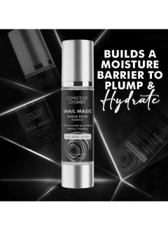 CONSCIOUS CHEMIST Snail Mucin Serum | 50ml | Barrier Repair Essence for Face, 97% Active Snail Mucin Filtrate, Betaine & Trehalose, For Dryness, Damaged Skin, Face Serum for Men & Women - Snail Magic  - Image 2