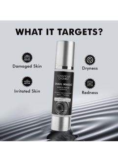 CONSCIOUS CHEMIST Snail Mucin Serum | 50ml | Barrier Repair Essence for Face, 97% Active Snail Mucin Filtrate, Betaine & Trehalose, For Dryness, Damaged Skin, Face Serum for Men & Women - Snail Magic  - Image 5