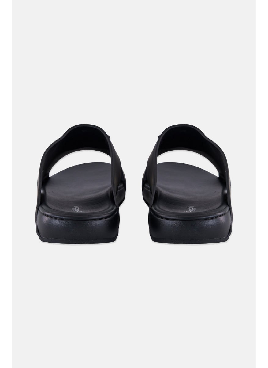 Algspar Men Slip On Arabic Sandals, Black  - Image 2