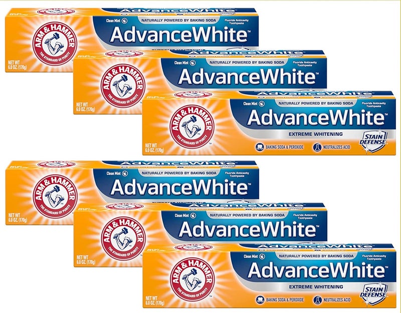Arm & Hammer Advance White Extreme Whitening Toothpaste - 6 Oz (Pack of 6) - Image 1