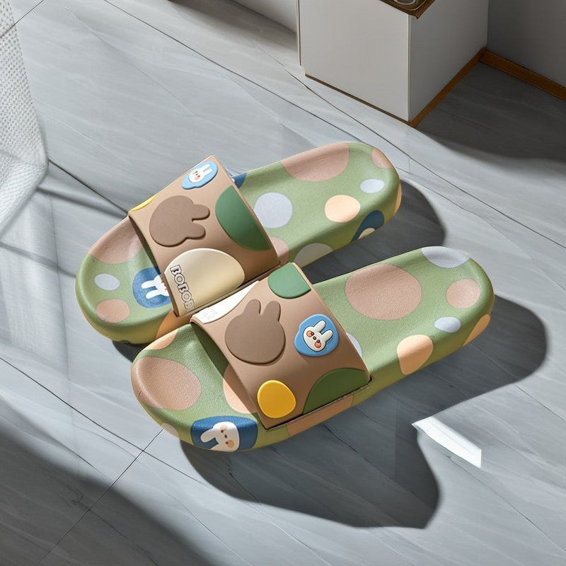 High-Appearable Parent-Child Slippers Women'S Super Soft Slippers Men'S Home Non-Slip Deodorant Bath Non-Stinky Bottom Home Shoes - Image 1